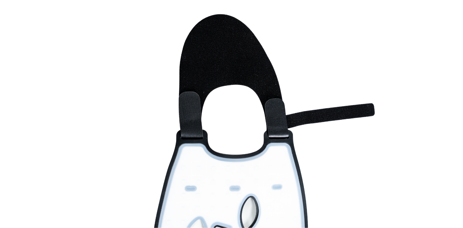 Bediening geïntegreerd in het masker