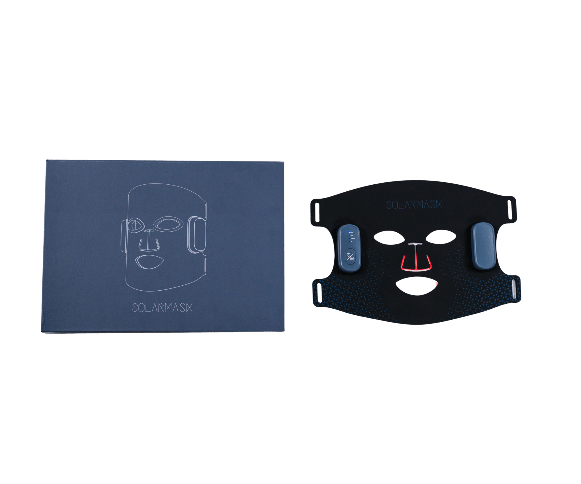 SolarMask LED-masker met verpakking