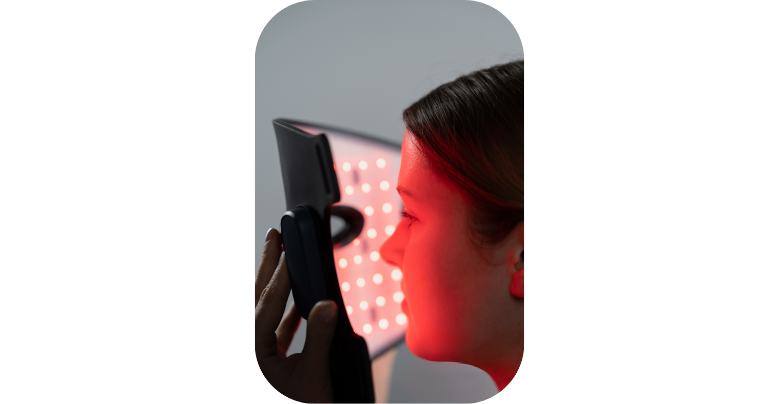 SolarMask LED-masker zijaanzicht
