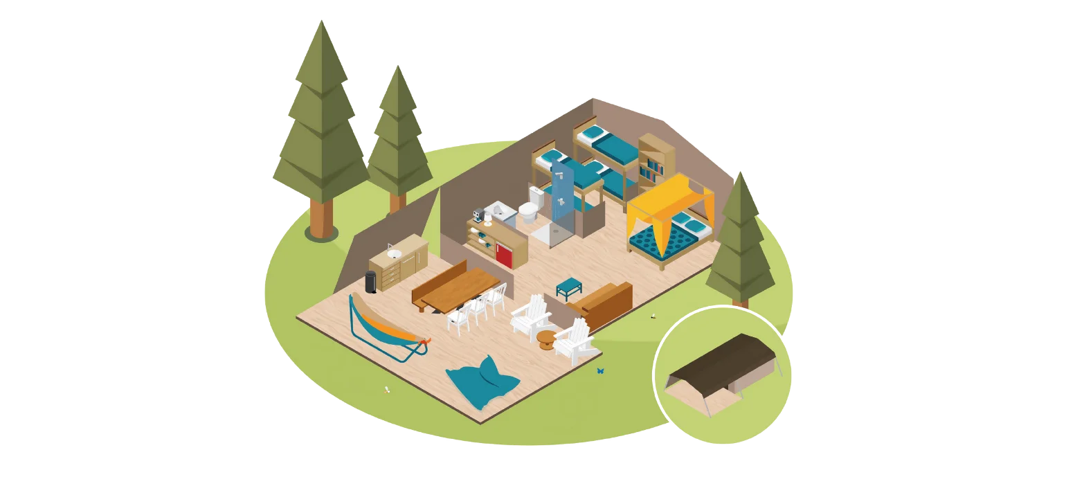 Plattegrond Safari Lodge 2-6P