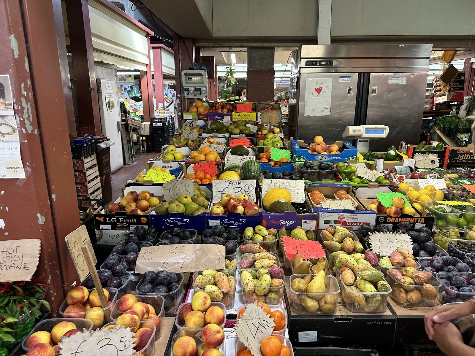 De markt met streekproducten