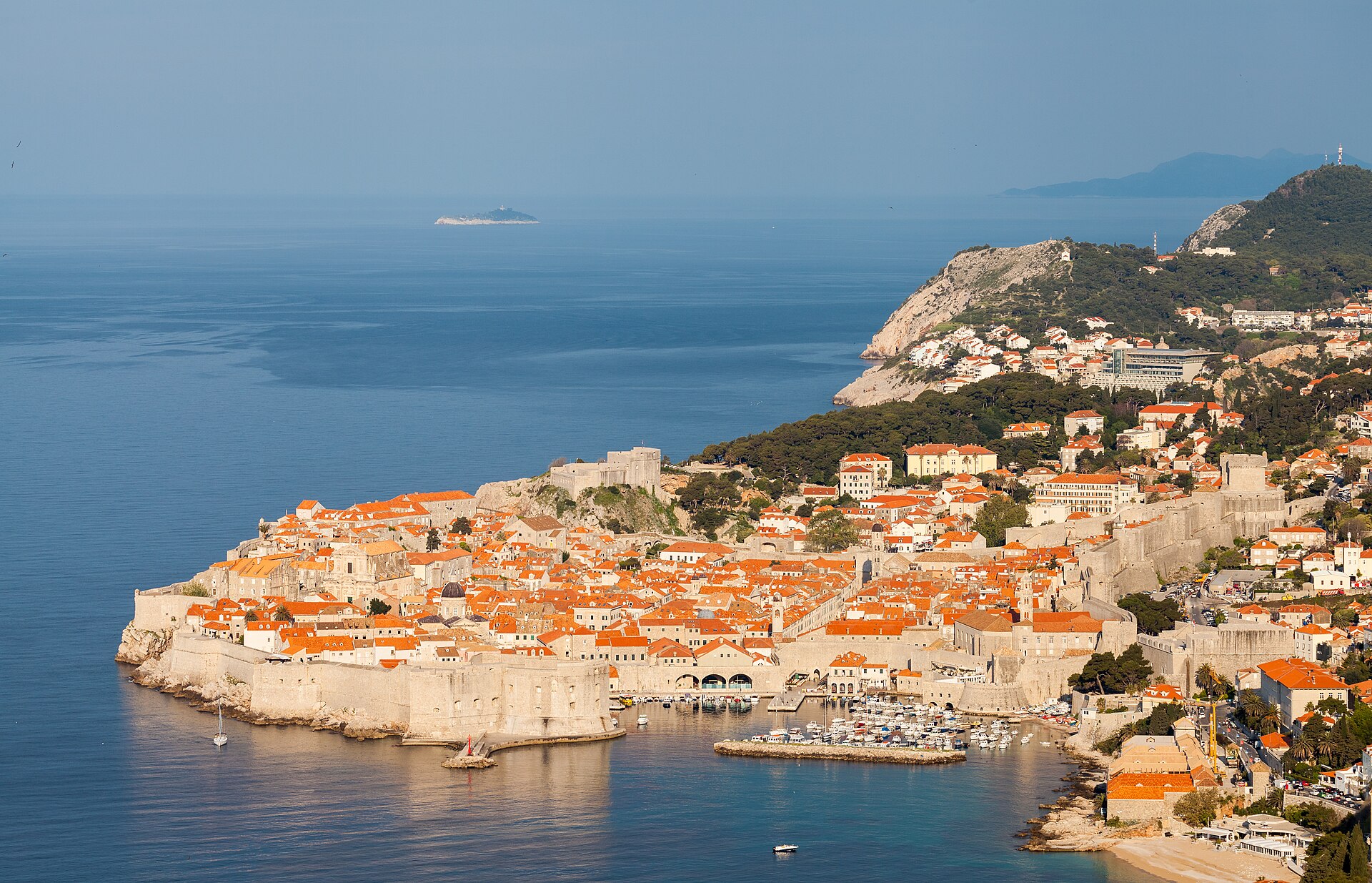 Dubrovnik aan de Adriatische Zee